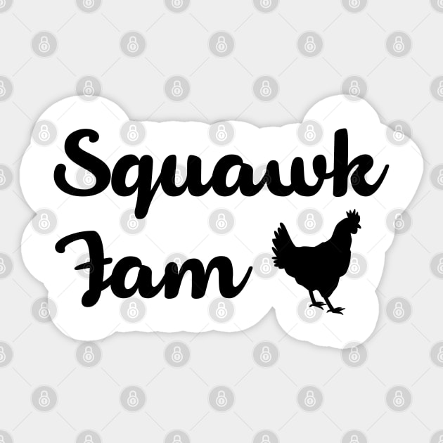 Chicken Squad Fam Squawk Fam Funny Pewdiepie Sticker by felixbunny